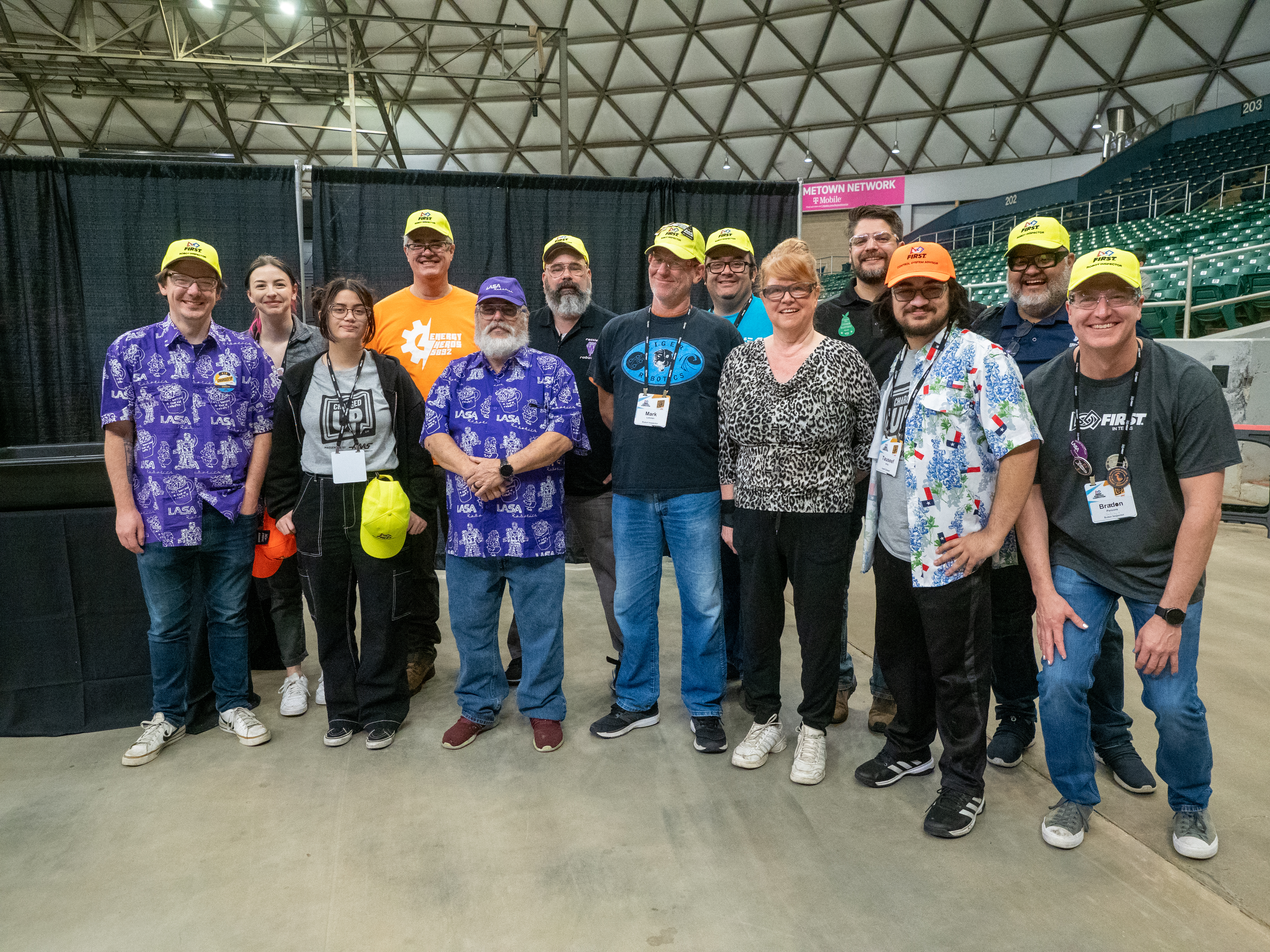 Key volunteers at the Belton FRC event